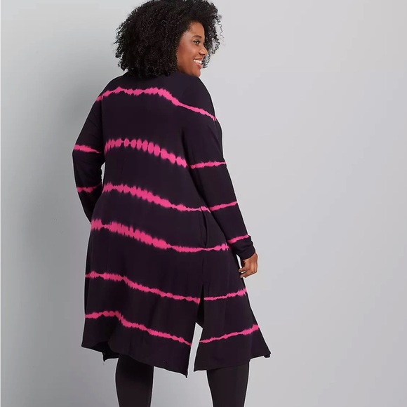 LIVI Pink and Black Cardigan Size 18/20 - Picture 2 of 13